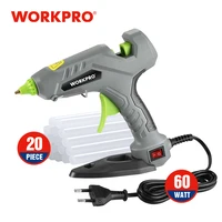 WORKPRO 60W Glue Gun Hot Silicone Gun Hot Melt Glue Gun with 20pcs Premium Glue Sticks for DIY Crafts Arts DIY Tools 1