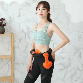 

Fitness Hoop Lightweight Portable Adjustable Weighted Exercise Hoops With Massage Board Counter