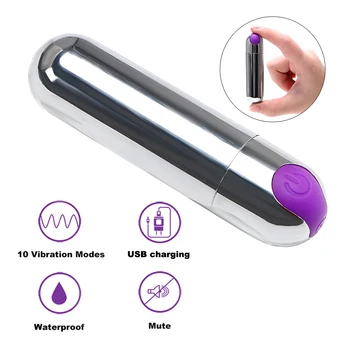 OLO 10 Speeds USB Rechargeable Sex Toys for Women G-spot Massager Waterproof Mini Bullet Vibrator 2