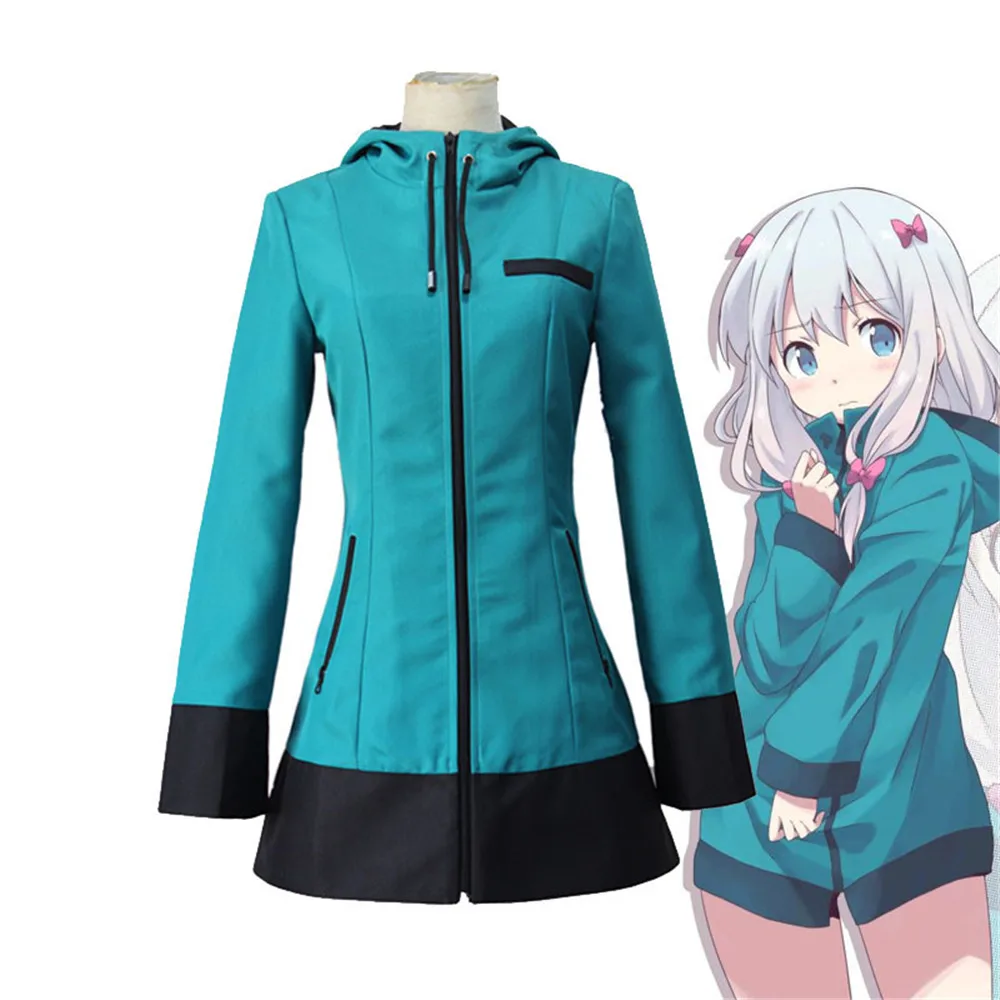 Аниме Eromanga-Sensei Косплей костюмы Sagiri пальто бренда Izumi с шляпой женские модные
