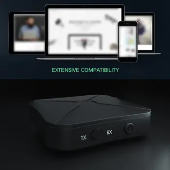 

Onleny 2 In 1 Echte Stereo Bluetooth 4.2 Ontvanger Zender Bluetooth Draadloze Adapter Audio Met 3.5Mm Aux Voor Thuis tv MP3 Pc