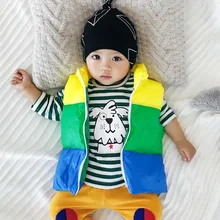 Mini Babe City/детская одежда; детский жилет; коллекция года; сезон осень-зима; детский жилет для мужчин и женщин; детский хлопковый топ смешанных цветов