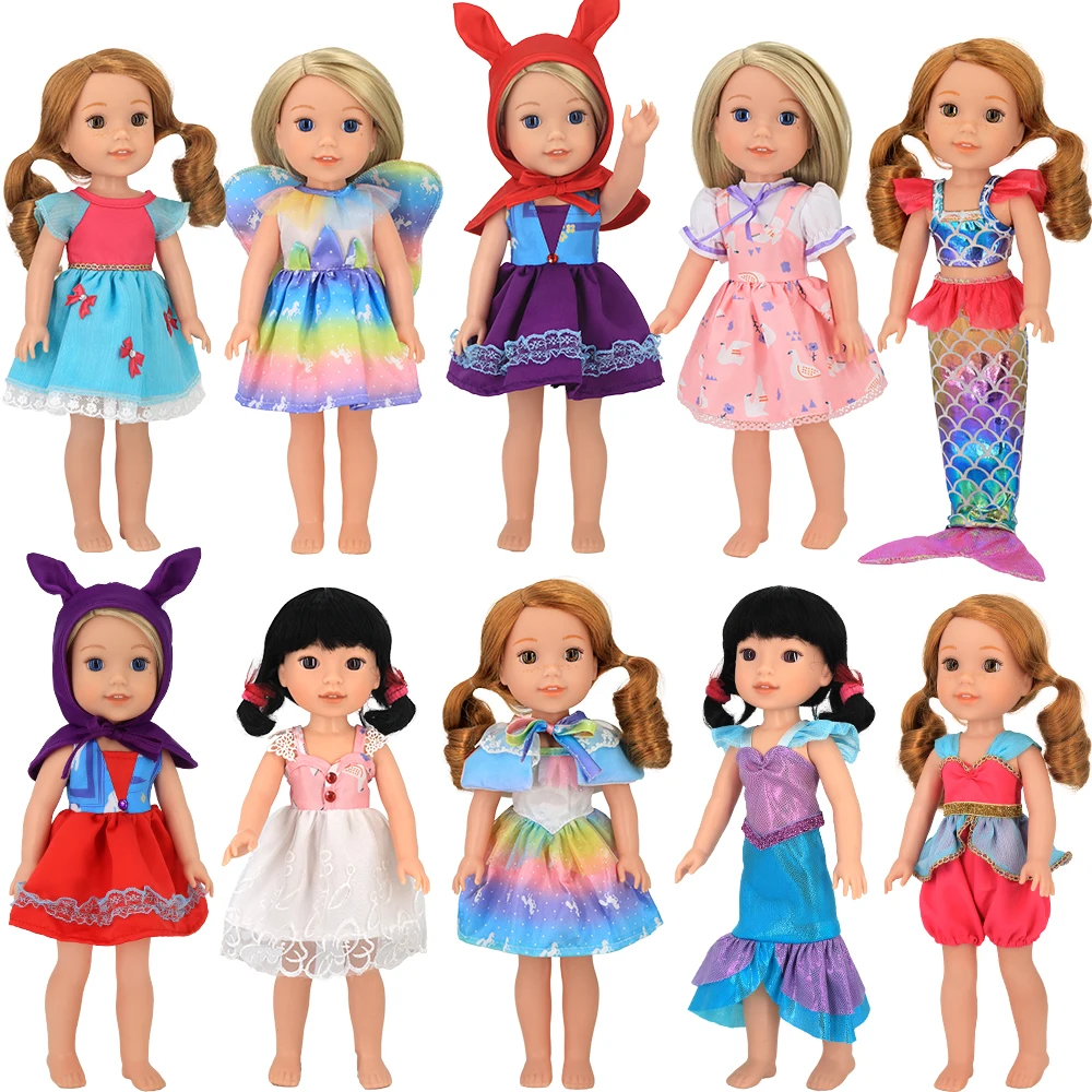 Barbie Doll Clothes Doll Clothes Doll Clothes Accessories Doll Accessories Vintage Dress Fit For 14.5 Inch Wellie Wisher & 32-34 Cm Paola Reina Doll