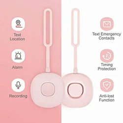 Alarme personnelle intelligente d'auto défense, alarme d'urgence pour femmes, enfants, personnes âgées, enregistrement GPS, localisation, Anti perte de temps, 120db 