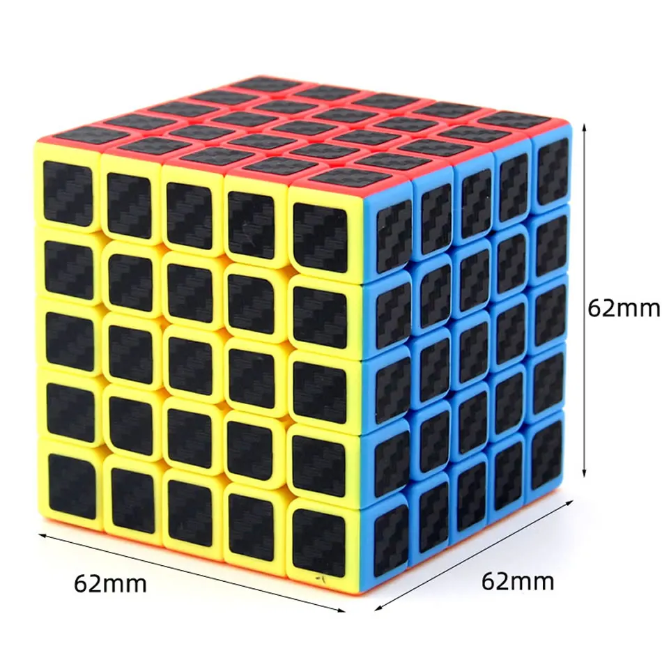Оригинал, высокое качество, MoYu MeiLong, наклейка из углеродного волокна, 5x5x5, волшебный куб, 5x5, скоростная головоломка, рождественский подарок