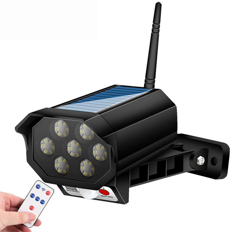 

C2 Remote Control Solar Street Light Monitoring Lamp Fake Camera body Induction Wall lamp Outdoor Burglar Proof Waterproof IP66