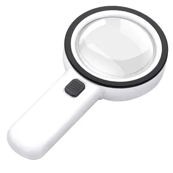 

30 Times 12 Lights Handheld Magnifier High Magnification Magnifier With Light Appreciation Of Antique Jewelry
