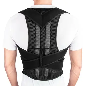 

Adjustable Back Brace Posture Corrector Back Support Shoulder Belt Lumbar Spine Support Belt Posture Correction For Adult