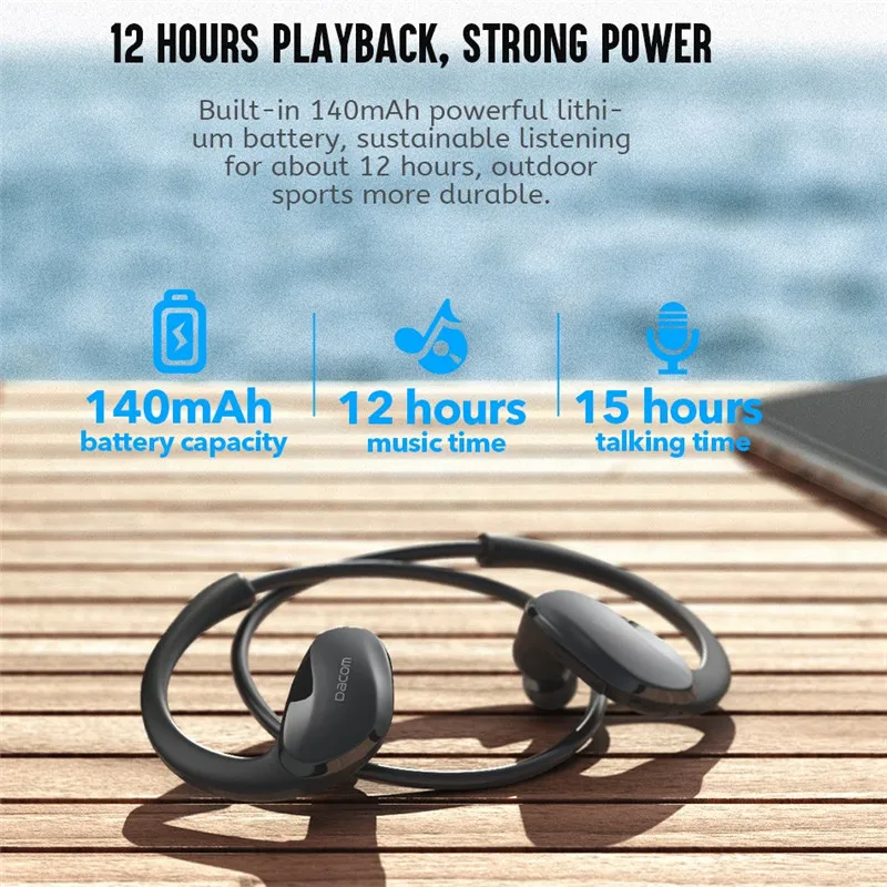 Фото Dacom Беспроводная связь Bluetooth 4.1 наушники Мода Спорт стерео наушник музыкальные с Dacom Беспроводная связь Bluetooth 4.1 наушники Мода Спорт стерео наушник музыкальные с