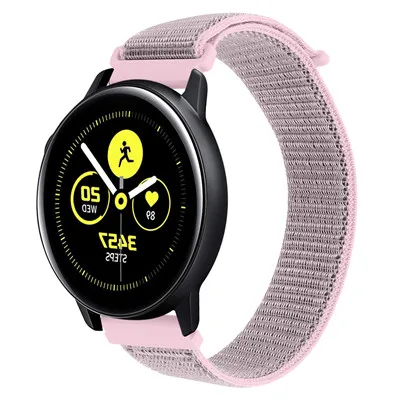 20 мм нейлоновый браслет для samsung Galaxy Watch Active 42 мм gear Sport S2 браслет для Garmin Vivoactive 3 Forerunner 645/345 Band - Цвет: C