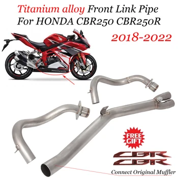 For HONDA CBR250 CBR250R 250R 2018-2022 Slip On Full System Motorcycle Exhaust Escape Moto Muffler Titanium alloy Link Pipe