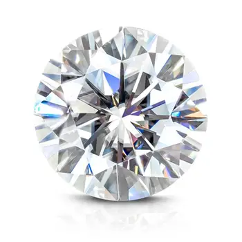 

Tester Positive Including Certification 9mm 3 Carat EF Color White Brilliant Cut VVS Moissanite Diamomd For
