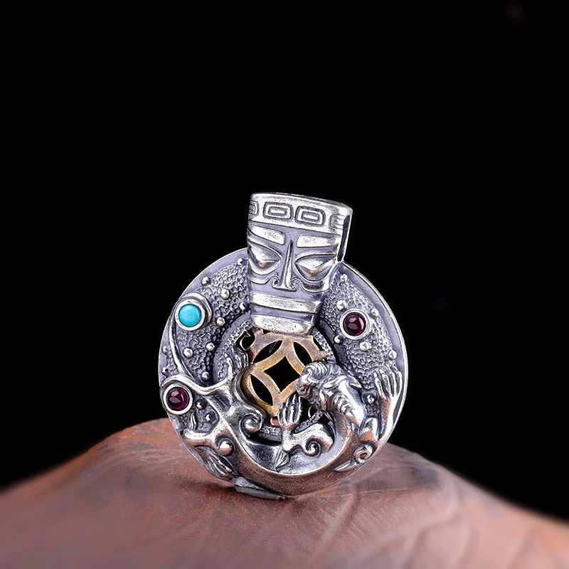 product manufacturers direct marketing Thai silver handmade design fine 999 men's escape the dragon pendant | Украшения и