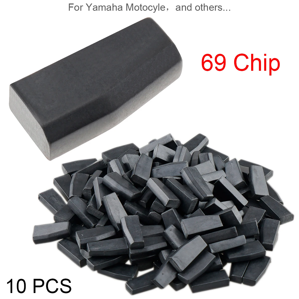 

10pcs Blank 4D69 ID69 40Bits Carbon Chip Car Key Transponder Chip Replacement Fit for Yamaha Motocyle Motorbike