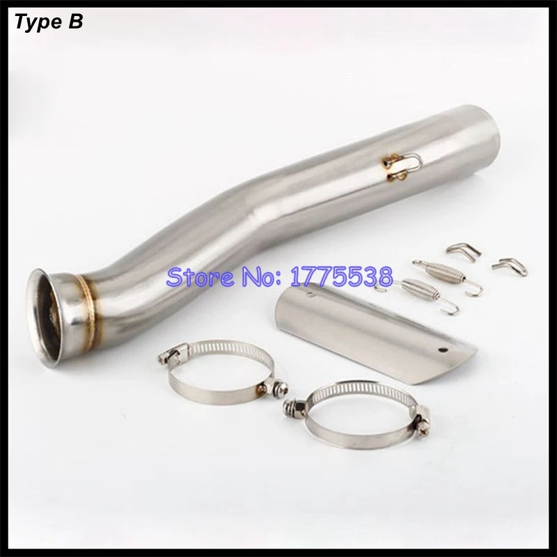 For KTM 790 Adventure / R 2019-2023 for KTM 790 Adventure R Rally 2020 Motorcycle Exhaust Middle Link Pipe Connect 51mm Muffler - Image 5