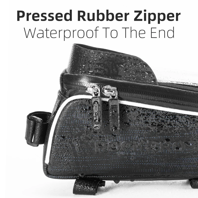 Borsa Da Bici Impermeabile Per Telaio | 2 Misure 1L/1.5L | Design Aerodinamico, Montaggio Facile | ROCKBROS - Foto 11