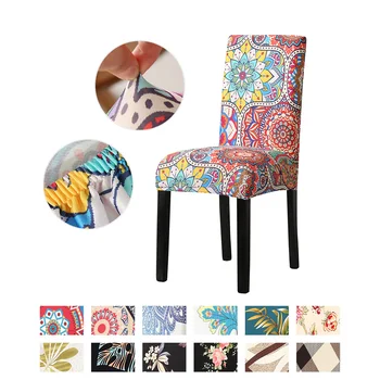 

New Arrival Chair Cover Spandex Elastic Dining Chair Cover With Back Universal Kitchen Living Room Stretch Slipcover cover chair