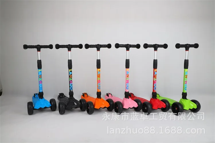 Manufacturers Direct Selling Wealthy Folding Graffiti Big Wide round-Meter-High Car Children Scooter Customizable Logo