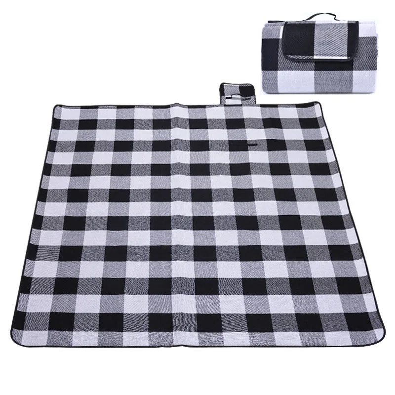 

200*150cm Outdoor Beach Picnic Folding Camping Mats Waterproof Sleeping Camping Pad Mat Moistureproof Plaid Blanket