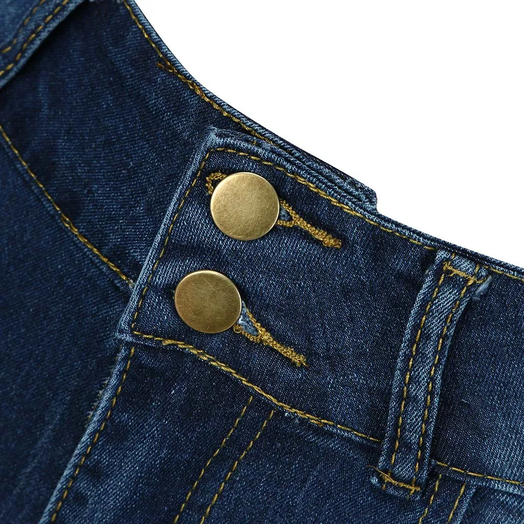 JAYCOSIN, обтягивающие джинсы для женщин, корейский стиль, высокая талия, тонкие рваные джинсы, повседневные Стрейчевые брюки, джинсы, штаны для женщин, 1128