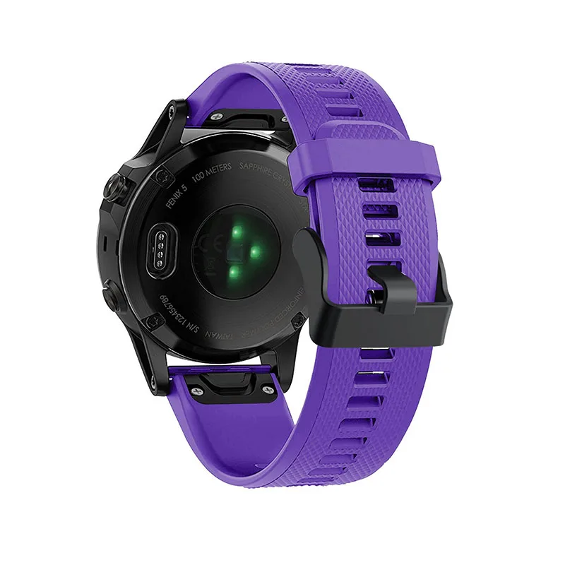 26 22 20 мм ремешок для часов Garmin Fenix 5X5 5S Plus 3 3HR D2 S60 часы быстроразъемный силиконовый удобный браслет ремешок