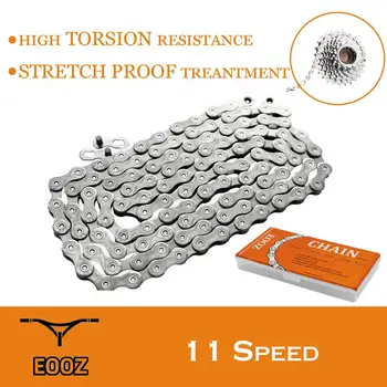 

EOOZ Mountain Bicycle Road Bike Chain 11 Speed bike chain 116 links For Shimano Campagnolo and SRAM