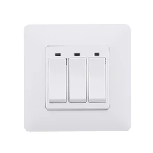 MoesHouse WS-EUY3-W, стандарт ЕС, 3 банды, умный кнопочный переключатель, умная жизнь, беспроводной пульт дистанционного управления, работа Alexa Google Home