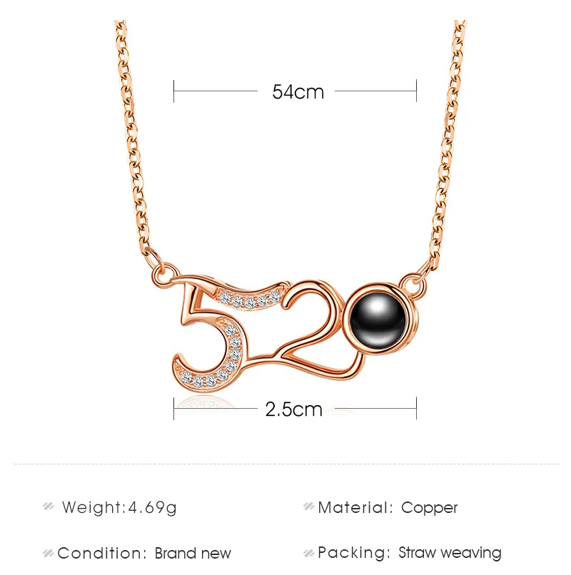 Simple copper new valentine's Day 520 