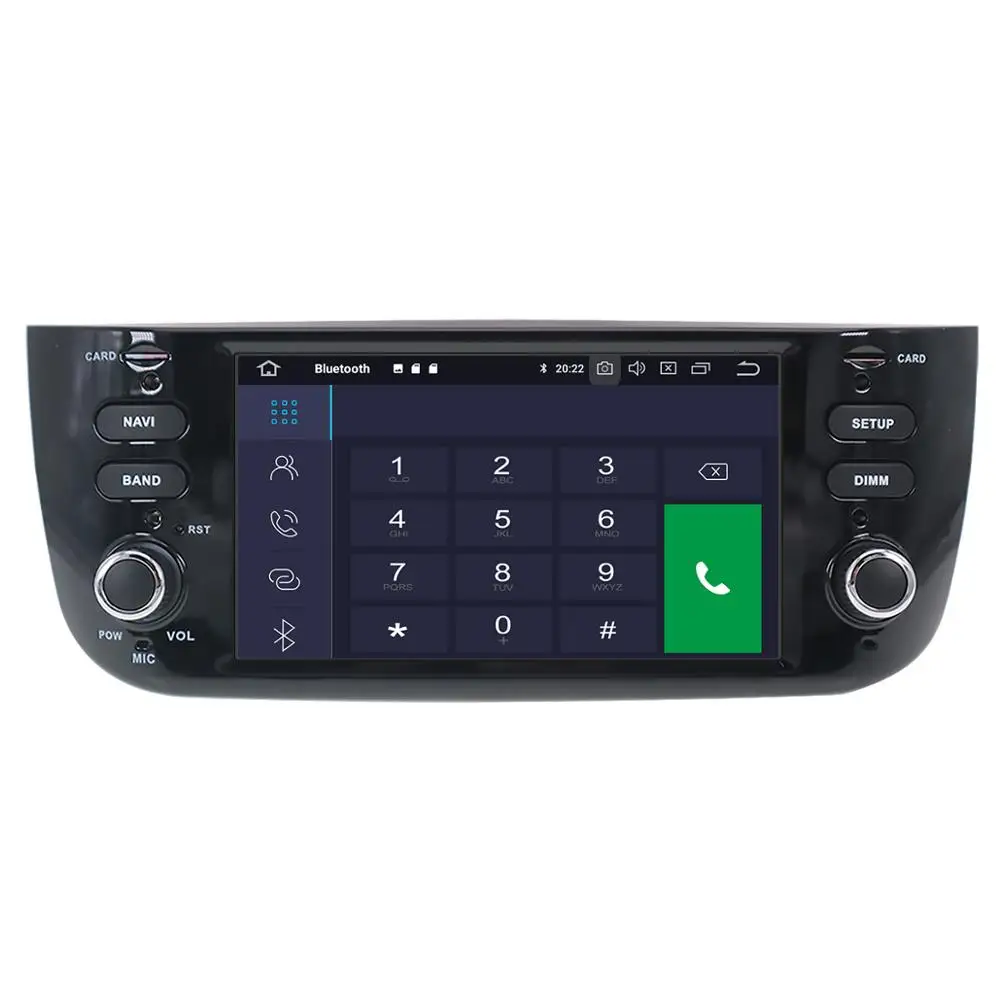 Top Android 9.0 PX5 4+64GB car No DVD player Built-in DSP Car multimedia Radio For Fiat Punto 2009-2015 Linea 2012-2015 GPS Nav 3