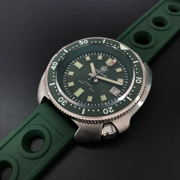 

SD1970-GR New Arrival 2020 Green Ceramic Bezel 20ATM Water Resistant NH35 Automatic watch 6105 Turtle