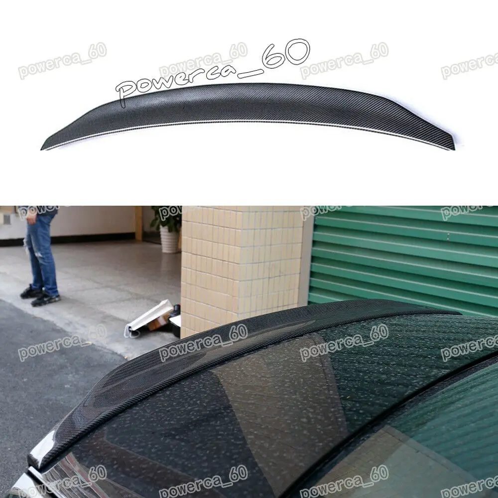 

Fit For Audi A6 C7 Sedan 2012-up 4-Door Carbon Fiber Rear Spoiler Trunk Lid Lip Wing 1pcs