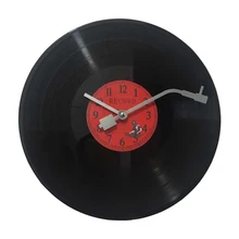 12inch vintage wall clock modern design CD Black Vinyl Record Clock Duvar Saati Horloge Murale slient kitchen watch Home Decor