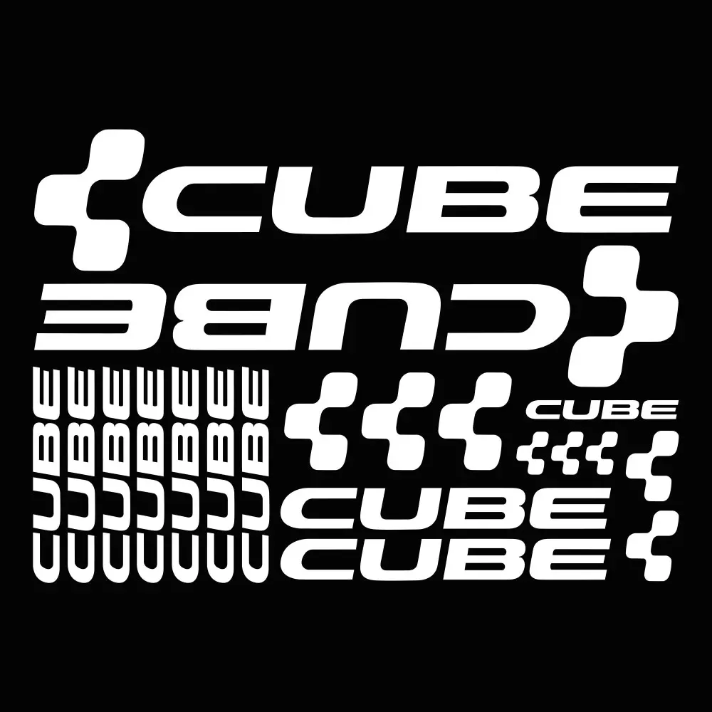 Комплект CUBE ADESIVI BICI наклейки велосипед MTB BDC BICICLETTA PRESPAZIATI виниловые