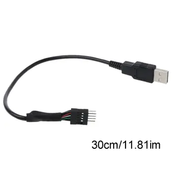 

PC Computer Motherboard USB 9Pin Internal to USB External Extension Cable 30cm L29K DORP