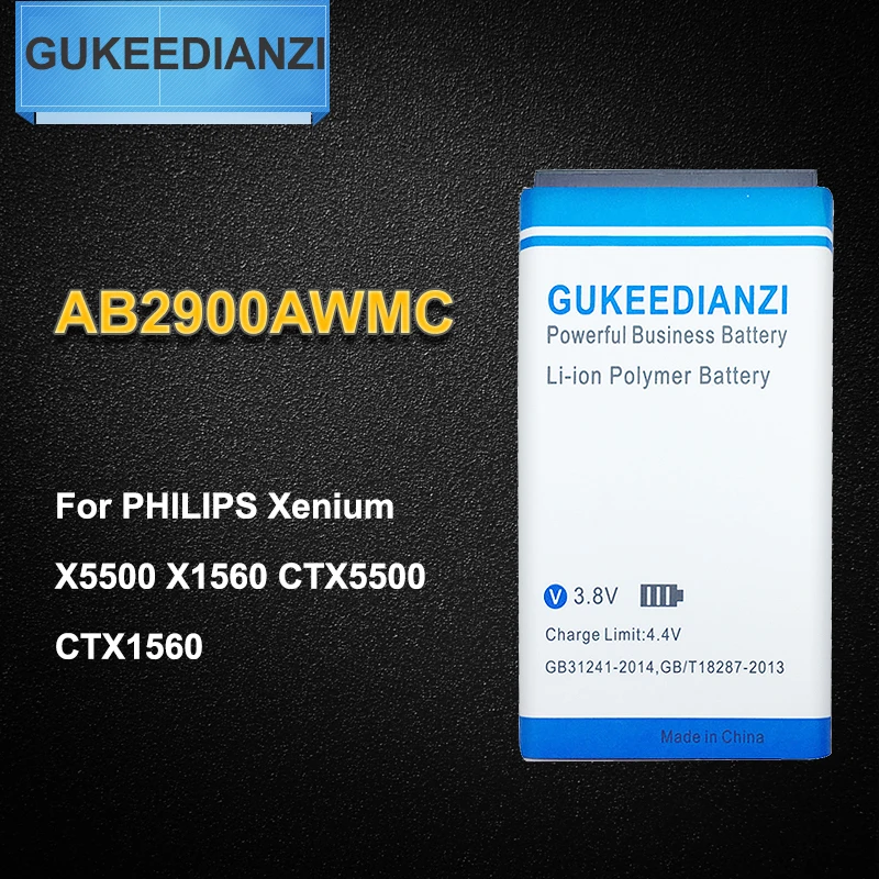 

2019 New AB2900AWMC 2900mAh Rechargeable Mobile Battery For PHILIPS Xenium X5500 X1560 CTX5500 CTX1560 Li-ion Polymer Batteries