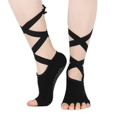 Женские спортивные носки с 5 пальцами, массажные носки для упражнений, нескользящие носки для пилатеса, профессиональные носки