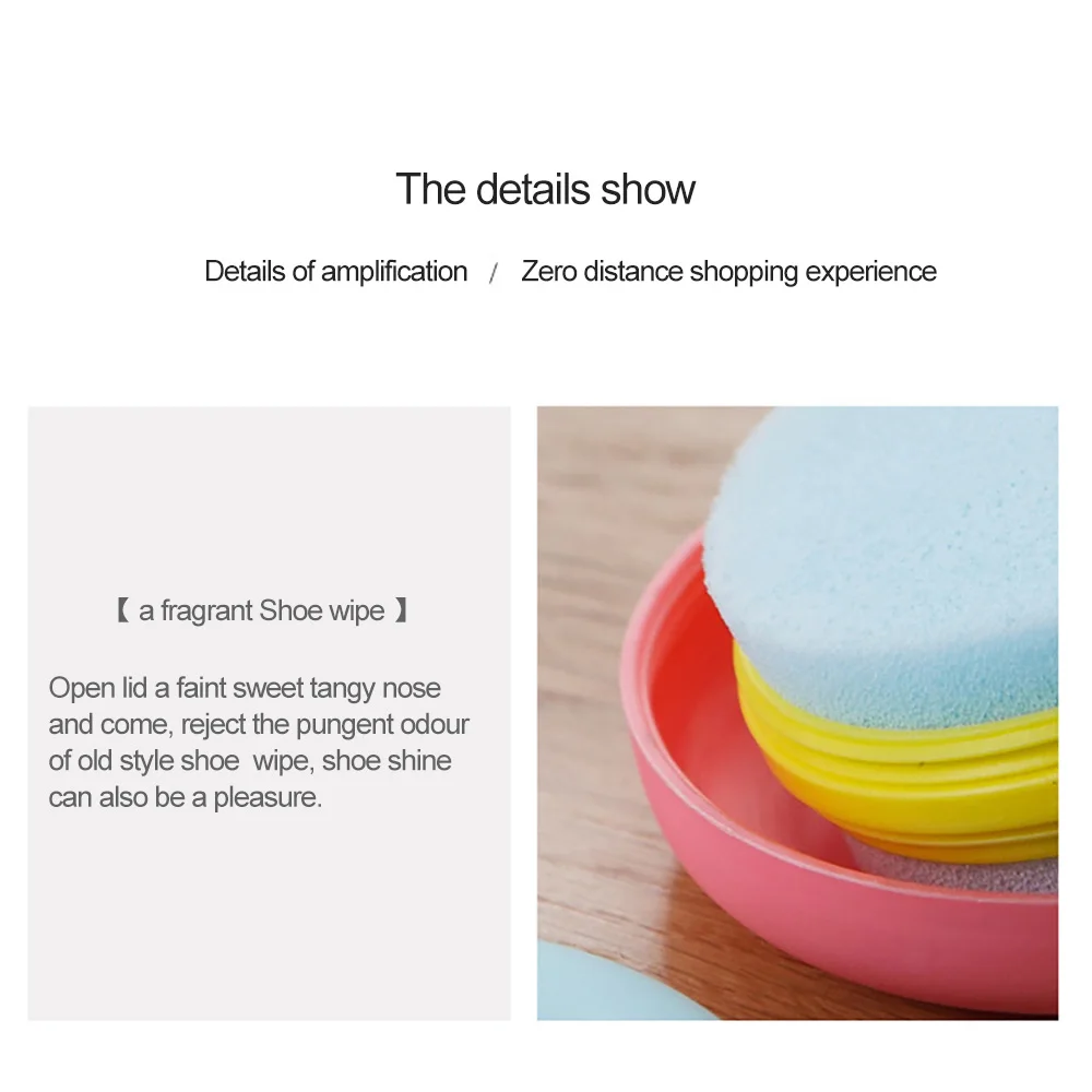 Portable Creative Travel Sponge Brush Candy Color Mini Macarons Double-Sided Shaped Shoes Cleaning Tool Home Clean Brush