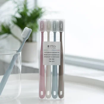 

4pcs/pack Ultra Soft Toothbrush Oral Care For Tooth Care Tool High Quality Toothbrush Family Pack Oral Care