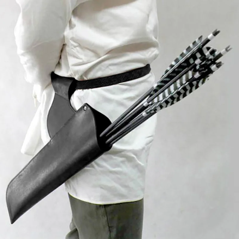 Medieval Costumes Retro Knight Bow Arrow Quiver Tube Archery Hunting