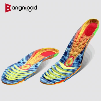 

BANGNIPAD Sports Breathable Insole Flat Foot Support Shock-Absorbant Deodorization Shoe Pad National Athlete Insoles Unisex