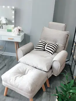 

Lazy Single Sofa Balcony Leisure Chair Small Family Folding Sofa Bedroom Room Small Sofa Chair Bedside Recliner