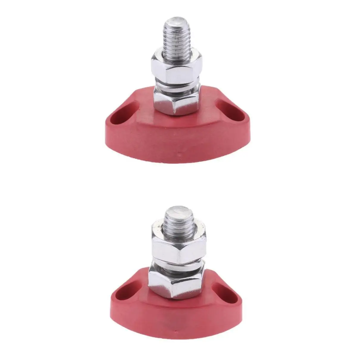 2 Pieces Junction Block Power Post Set Insulated Terminal Single Stud 6mm&8mm