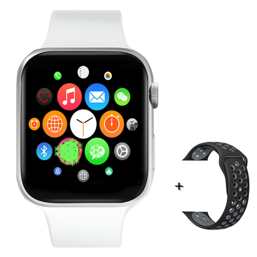 White add strap IWO 11 умные часы серии 5 1:1 44 мм gps Bluetooth Беспроводная зарядка спортивные фитнес-трекер умные часы для Apple Watch iPhone - Color: White add strap
