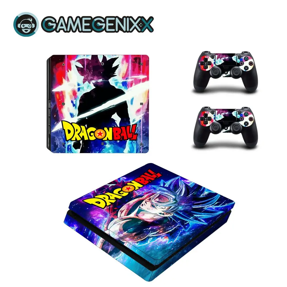 GAMEGENIXX виток винилопласта с наклейкой для PS4 Slim консоли и 2 контроллера-Dragon Ball
