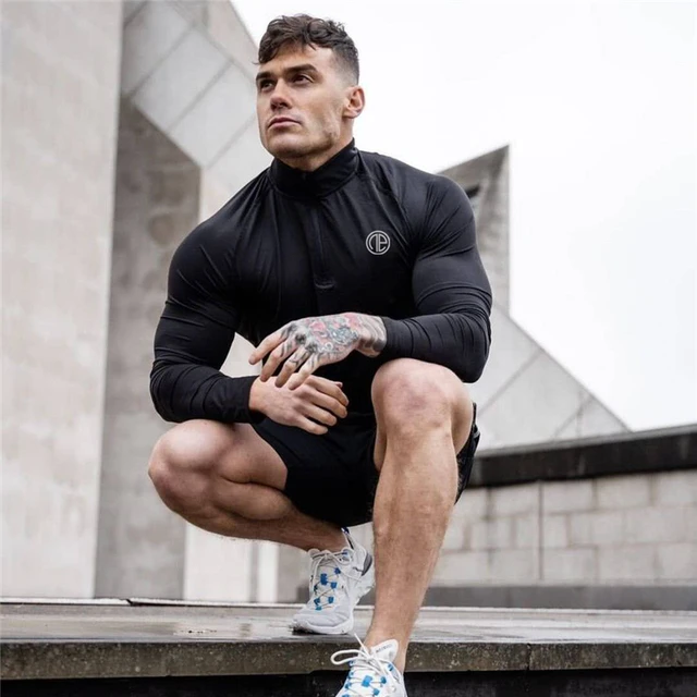 Long Sleeve Running & Fitness Men’s Quick Dry T Shirt - Image 4
