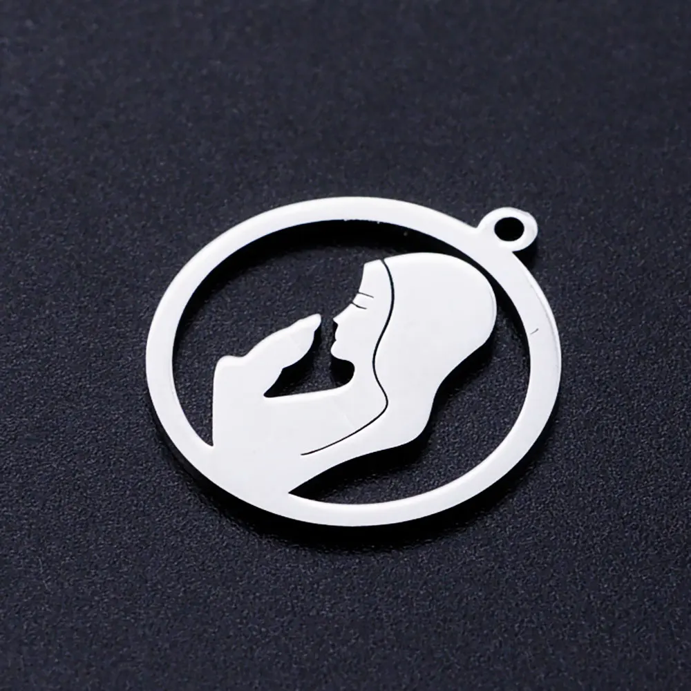 5 шт./лот кулон из нержавеющей стали Девы Марии DIY Подвески оптовая торговля