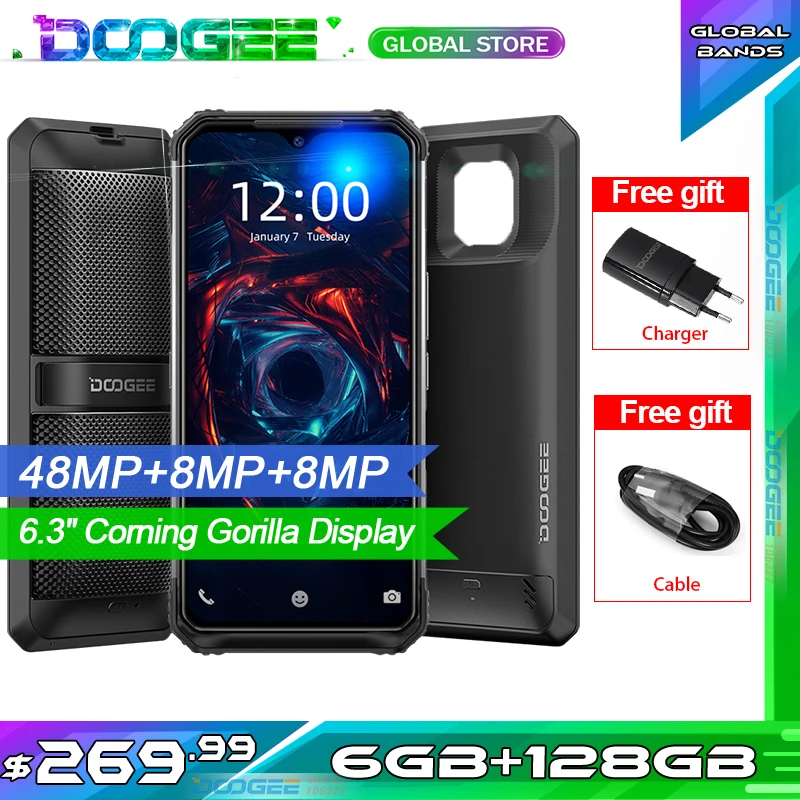 DOOGEE S95 Modular Rugged Mobile Phone IP68 Smartphone 6.3 Helio P90 Octa Core 6GB 128GB