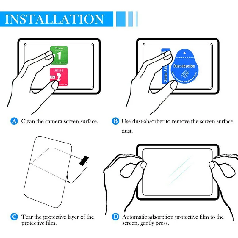 Screen Protector Tempered Glass 2Pcs For Panasonic Lumix LX100 II G7 FZ300 FZ82 FZ80 FZ72 FZ70 ZS40 TZ60 ZS200 ZS220 TZ200 TZ220