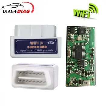 Wi-Fi ELM327 V1.5 для Android/Ios/Windows/ПК OBD2 сканер ELM327 WIFI PIC18F25K80 Чип поддержка 12 языков Автомобильные диагностические инструменты Wi-Fi ELM327 V1.5 для Android/Ios/Windows/ПК OBD2 сканер ELM327 WIFI PIC18F25K80 Чип поддержка 12 языков Автомобильные диагностические инструменты