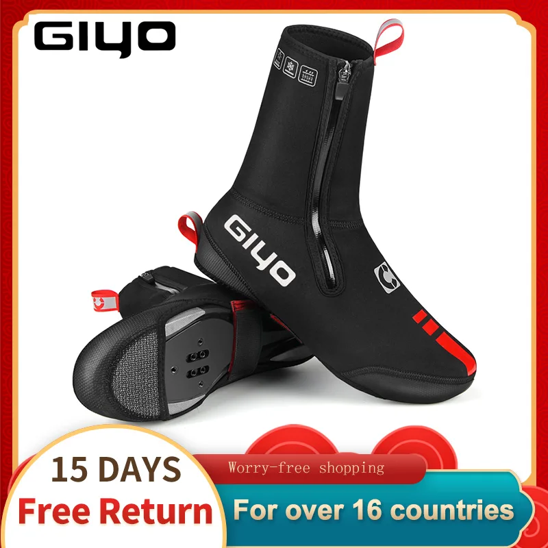 Cycling Boot Covers MTB Shoe Covers Winter Warm Thermal Neoprene Overshoes Waterproof Toe